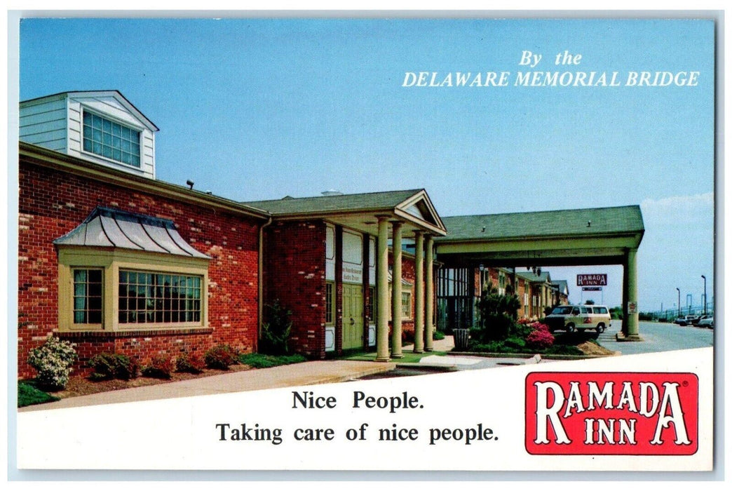 c1950's Ramada Inn Hotel Motel New Castle Delaware DE Unposted Vintage Postcard