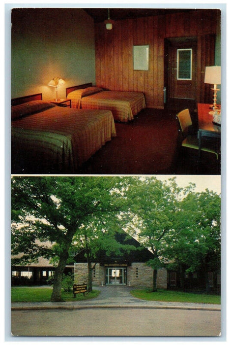 Big Meadows Lodge And Guest Bedroom Shenandoah National Park VA Postcard