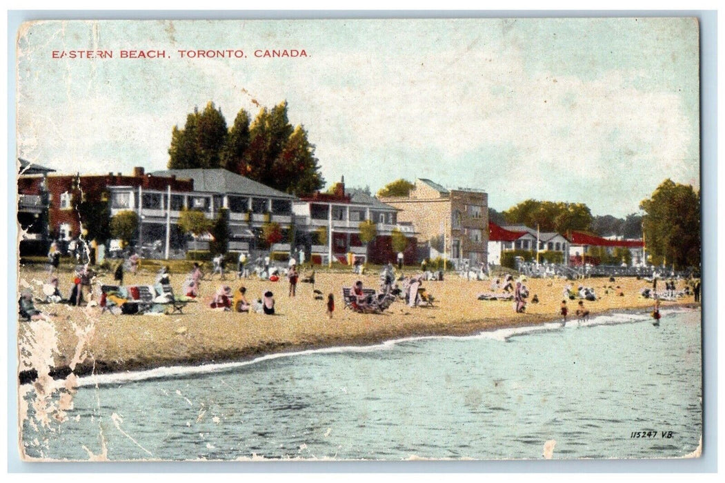 c1910's A View Of Eastern Beach Toronto Canada Unposted Antique Postcard