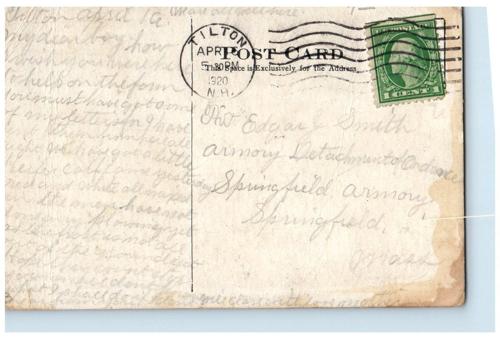 1920 Cardigan Station Roadside Grafton Center New Hampshire NH Vintage Postcard