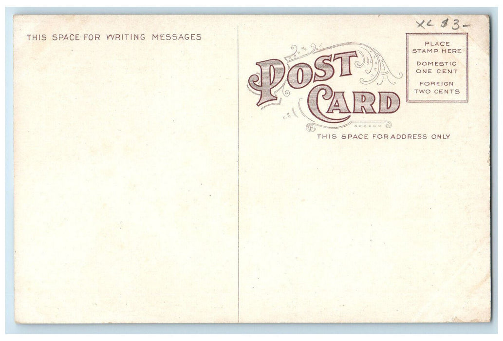 c1910 Central Fire Station Fort Worth Texas TX Antique Unposted Postcard