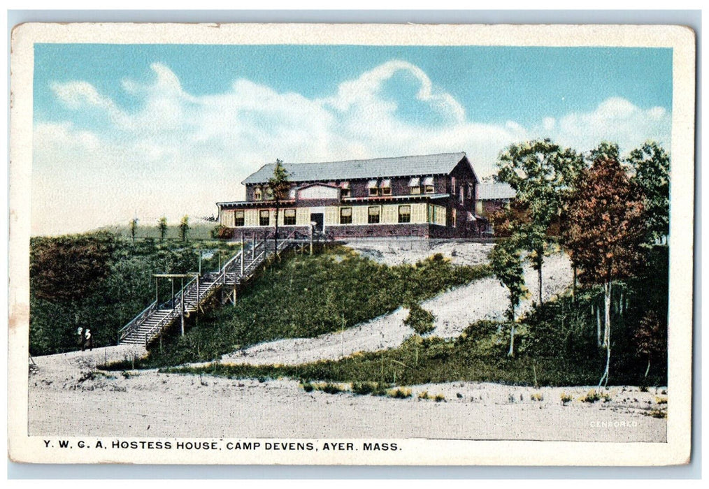 c1920's YWCA Hostess House Camp Devens Ayer Massachusetts MA Unposted Postcard