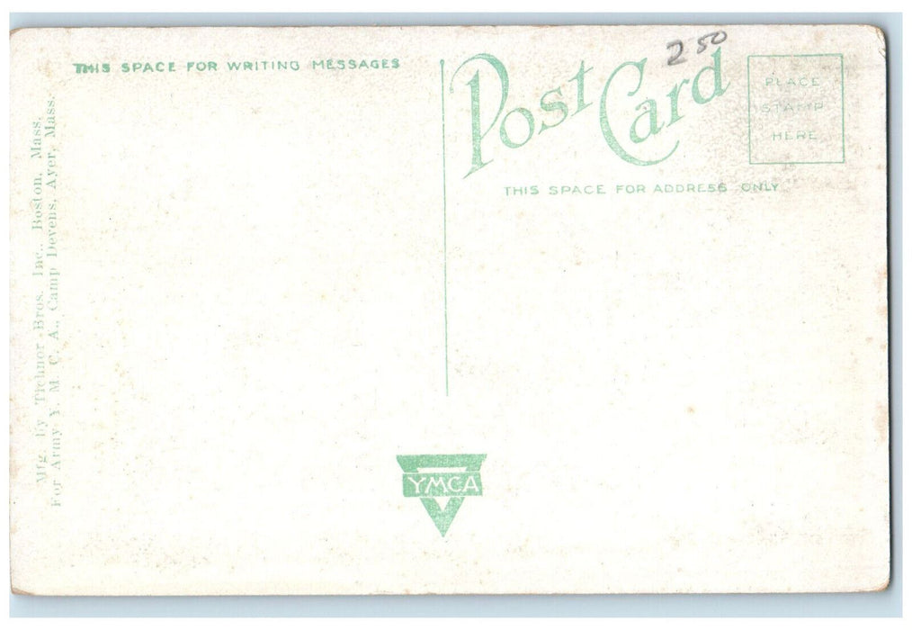 c1920's YWCA Hostess House Camp Devens Ayer Massachusetts MA Unposted Postcard