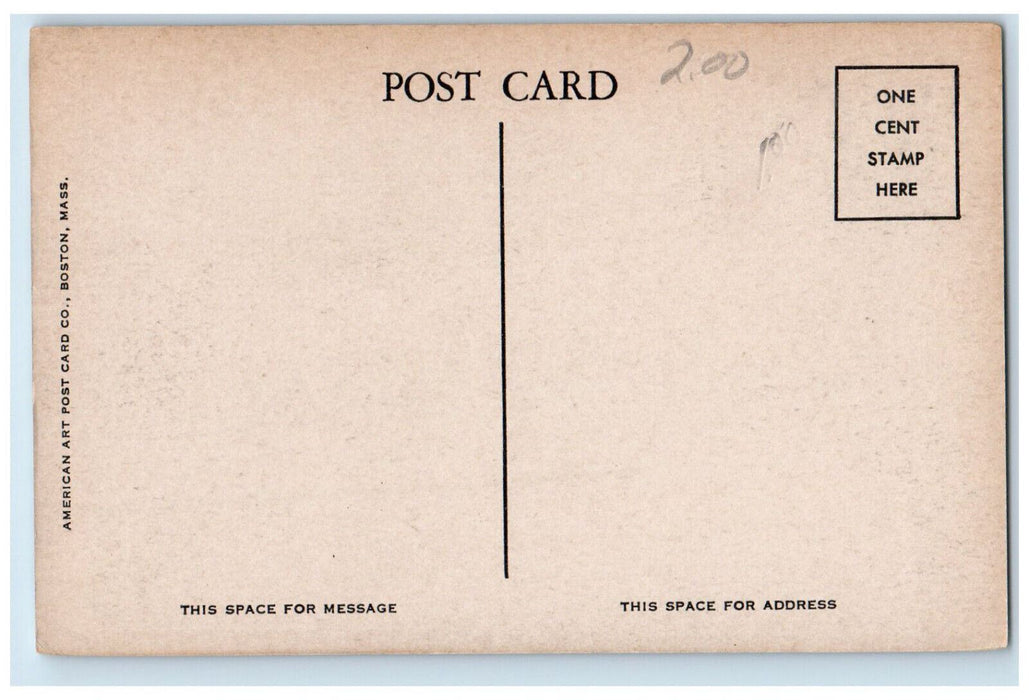 c1950's U.S. O. Club Federal Recreation Building Ayer Massachusetts MA Postcard