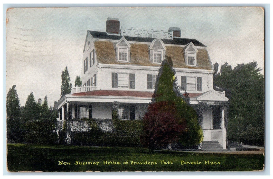 1911 New Summer Home of President Taft Beverly Massachusetts MA Postcard