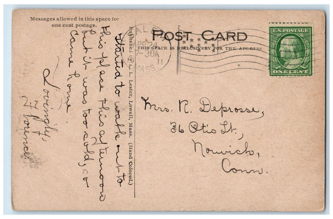 1911 New Summer Home of President Taft Beverly Massachusetts MA Postcard