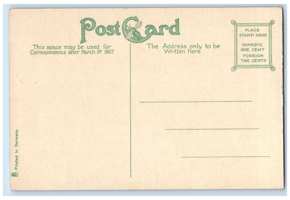 c1910 Washington Street, Beverly Massachusetts MA Antique Unposted Postcard