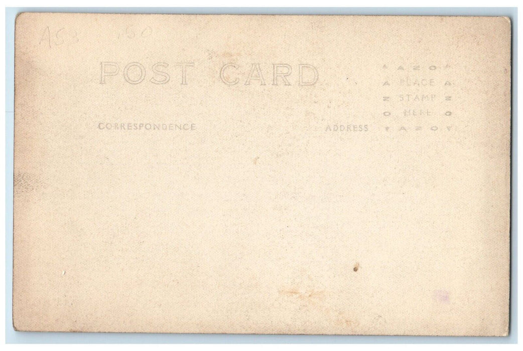 c1920's Harding Lot Flowers Bench Cemetery Marion Ohio OH RPPC Photo Postcard