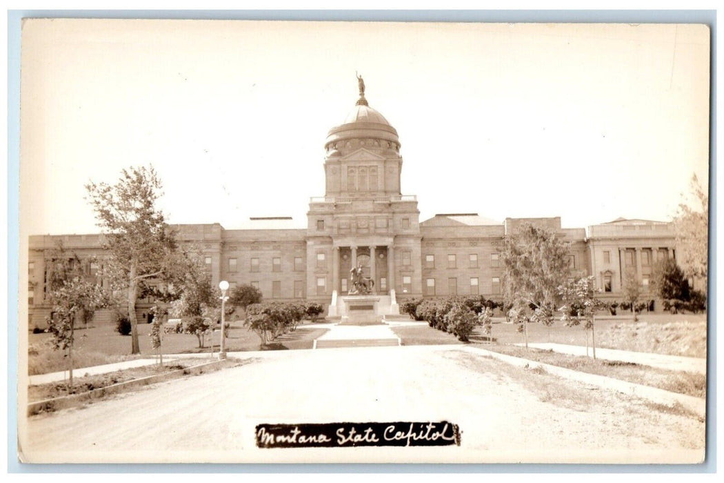 c1950's State Capitol Building Helena Montana MT RPPC Photo Postcard