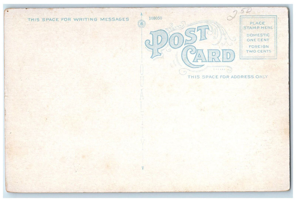 c1920's Entrance to Public Library Beverly Massachusetts MA Unposted Postcard