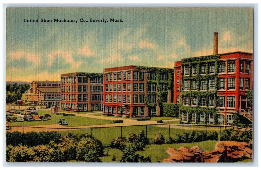 c1950's United Shoe Machinery Co. Beverly Massachusetts MA Vintage Postcard