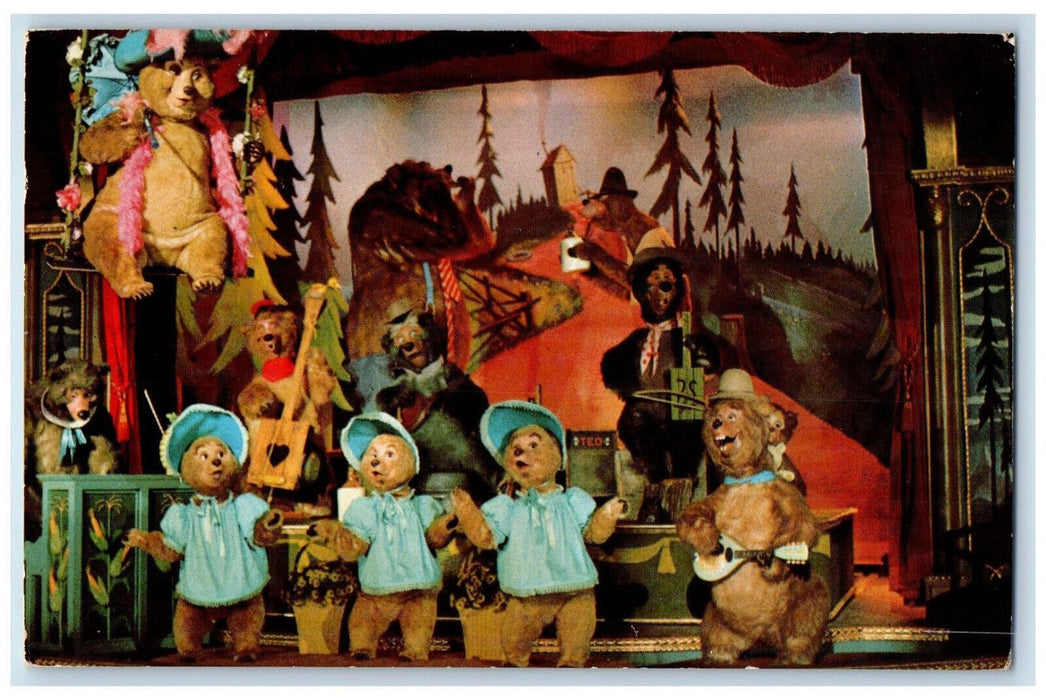 c1960's Frontierland's Grizzly Hall, The Country Bear Jamboree FL Postcard