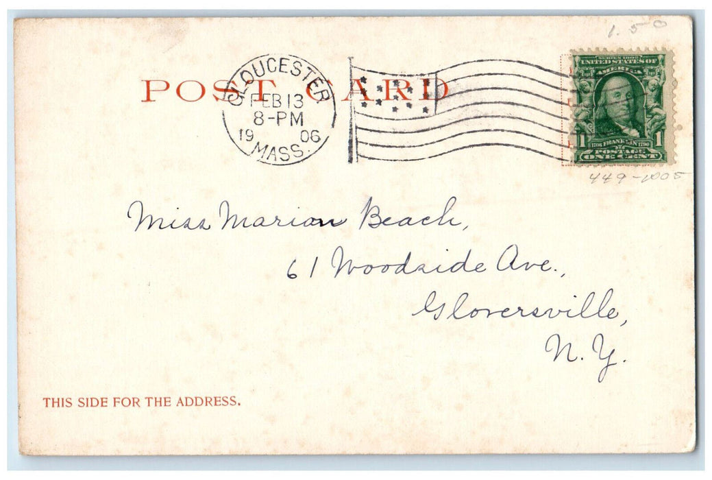 1906 Fish Flakes Gloucester Massachusetts MA Antique Posted Postcard