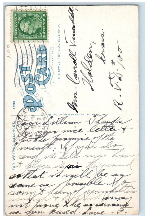 1920 Central Congregational Church Fall River Massachusetts MA Antique Postcard