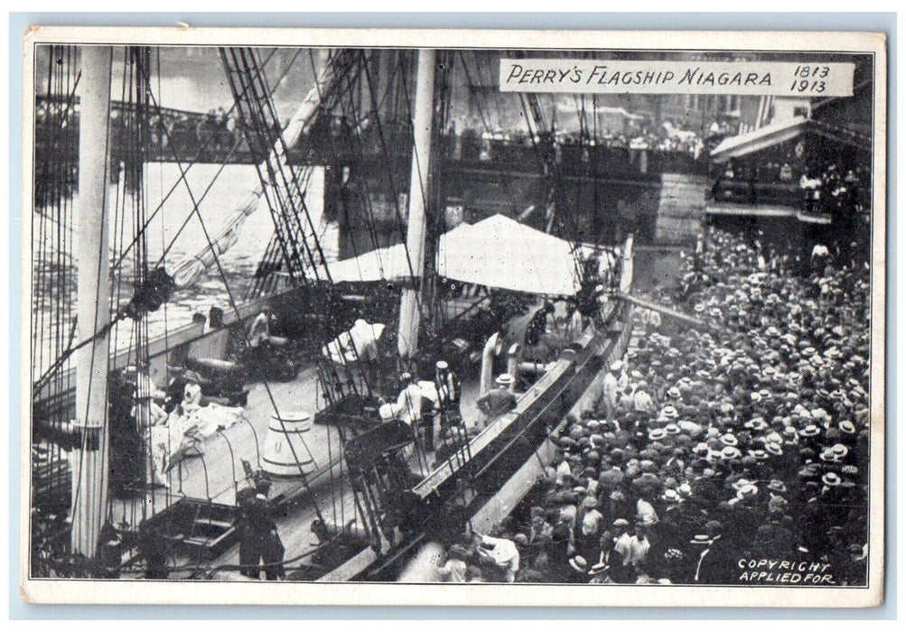 c1920 Perry's Flagship Niagara Steamer 1813 People Pennsylvania PA Postcard