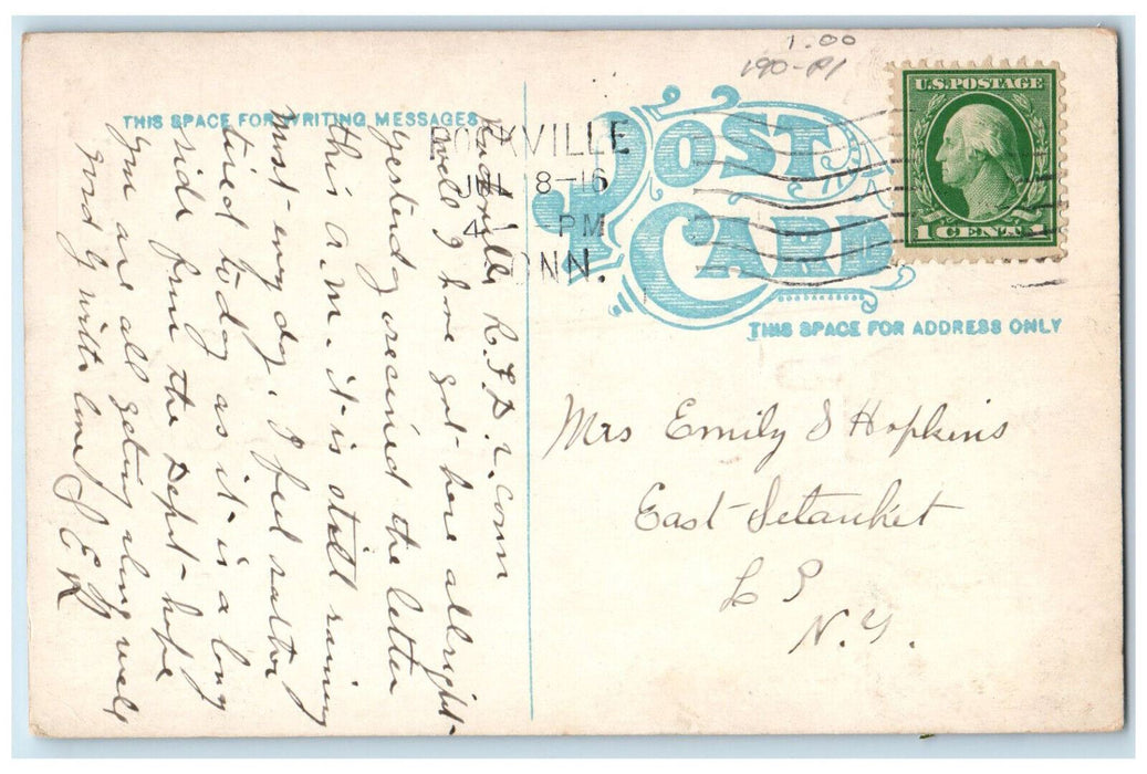1916 Myles Standish Monument Duxbury Massachusetts MA Antique Postcard