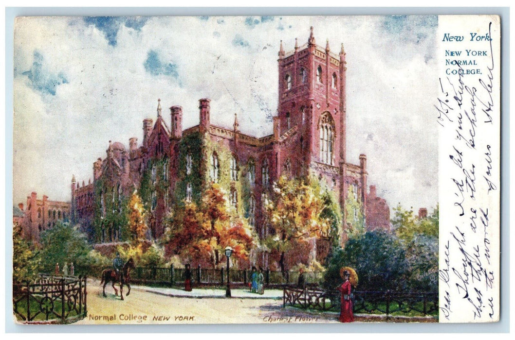 1905 College Series Normal College New York NY Tuck Art Antique Postcard