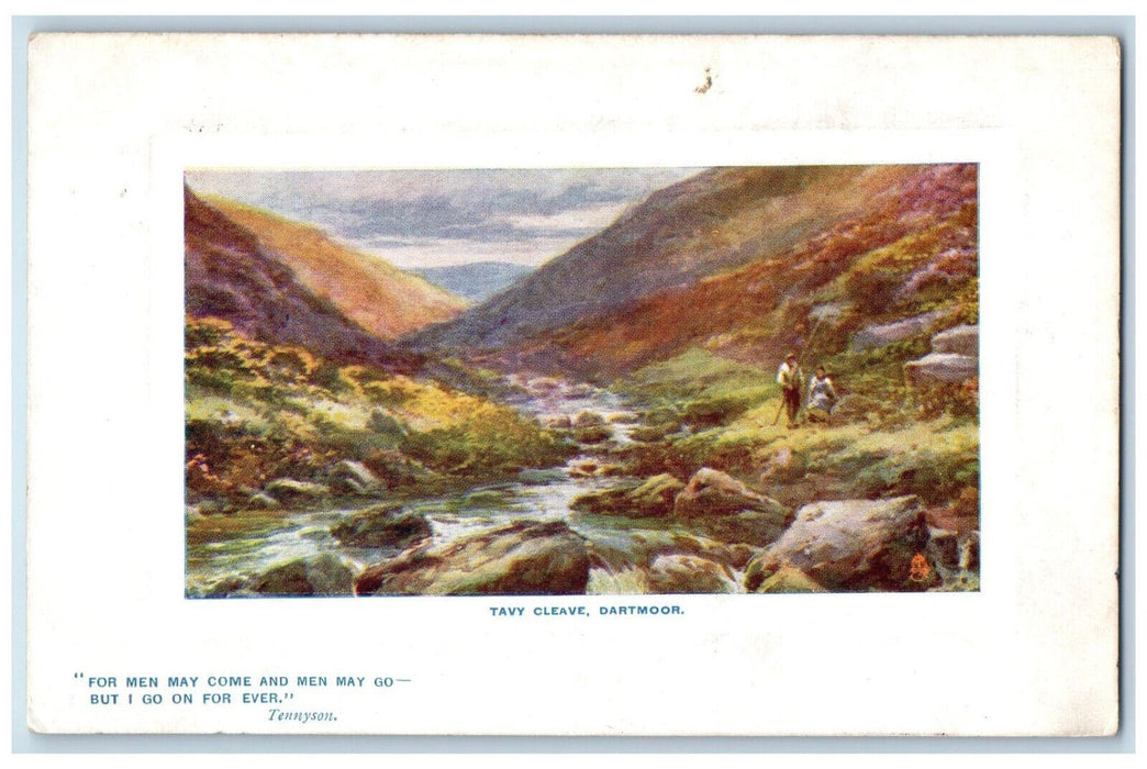 1909 Tavy Cleave Dartmoor O'er Hill and Dale Oilette Tuck Art Postcard