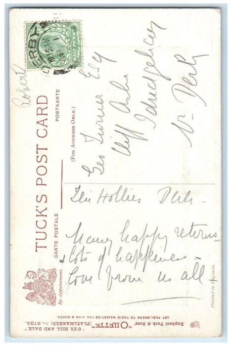 1909 Tavy Cleave Dartmoor O'er Hill and Dale Oilette Tuck Art Postcard