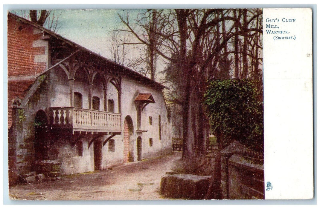 1904 Guy's Cliff Mill Warwick (Summer) Oilette Tuck Art Posted Postcard