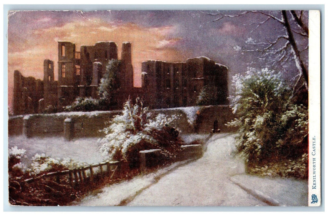 1904 Kenilworth Castle Kenilworth, England Oilette Tuck Art Posted Postcard