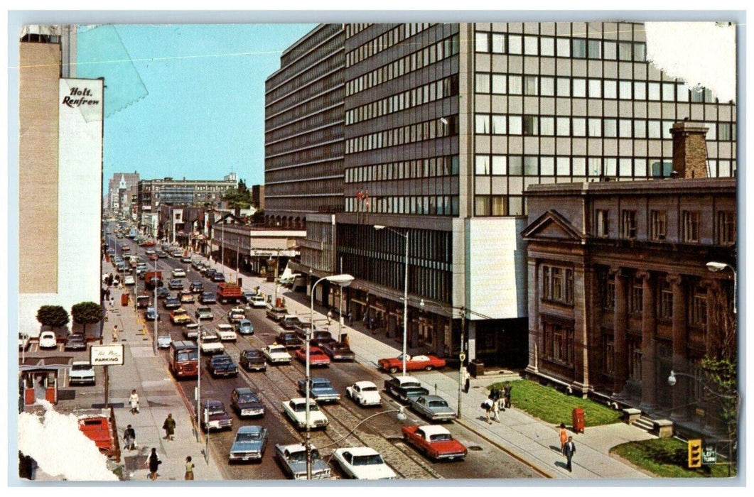 1973 Holt Renfrew Building Bloor Street Cars Toronto Ontario Canada Postcard