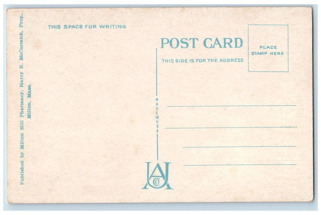 c1930's Girl Gymnasium Milton Academy Milton Massachusetts MA Postcard