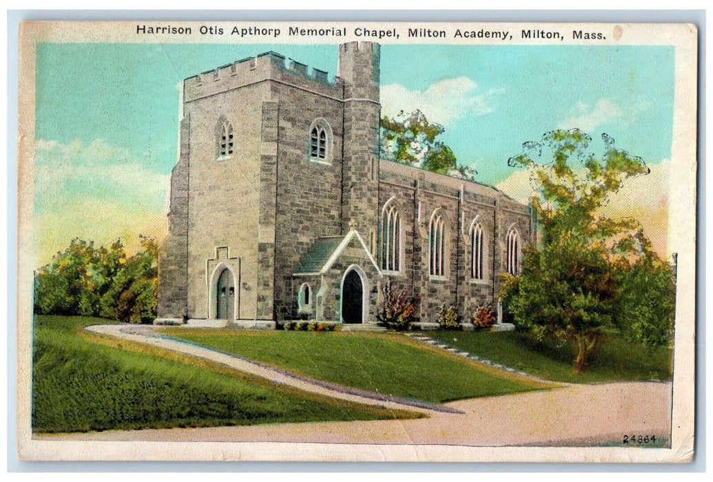 1936 Harrison Otis Apthorp Milton Academy Milton Massachusetts MA Postcard