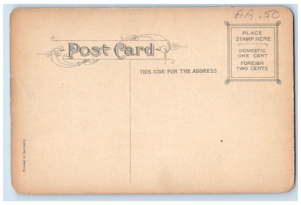 c1910 High School Entrance Melrose Massachusetts MA Antique Postcard