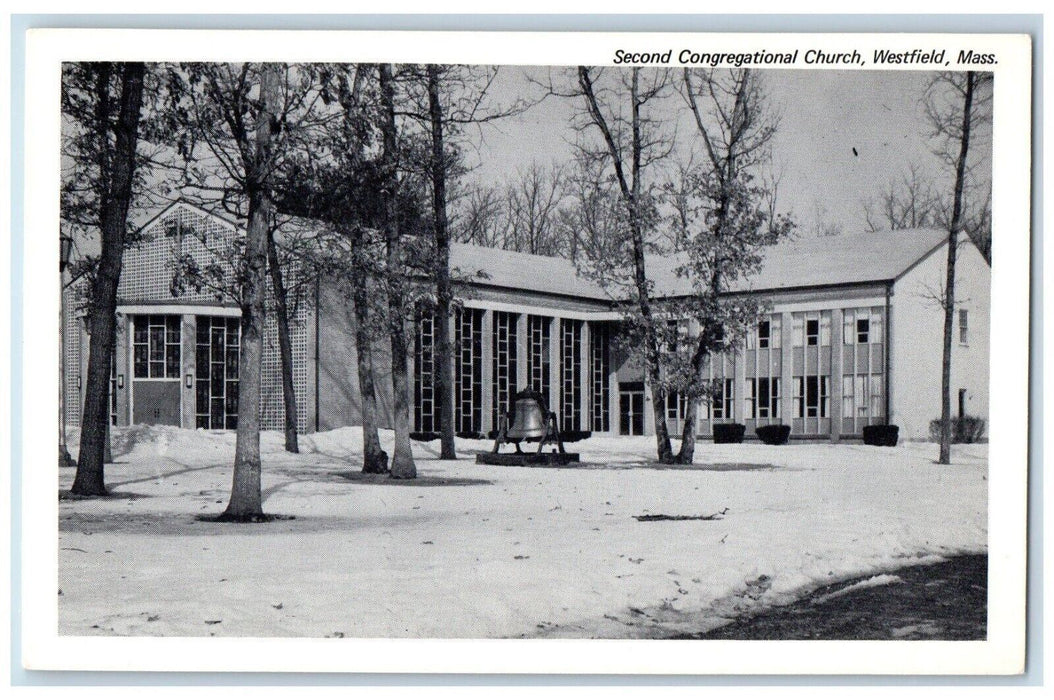 Second Congregational Church Westfield Massachusetts MA Vintage Postcard