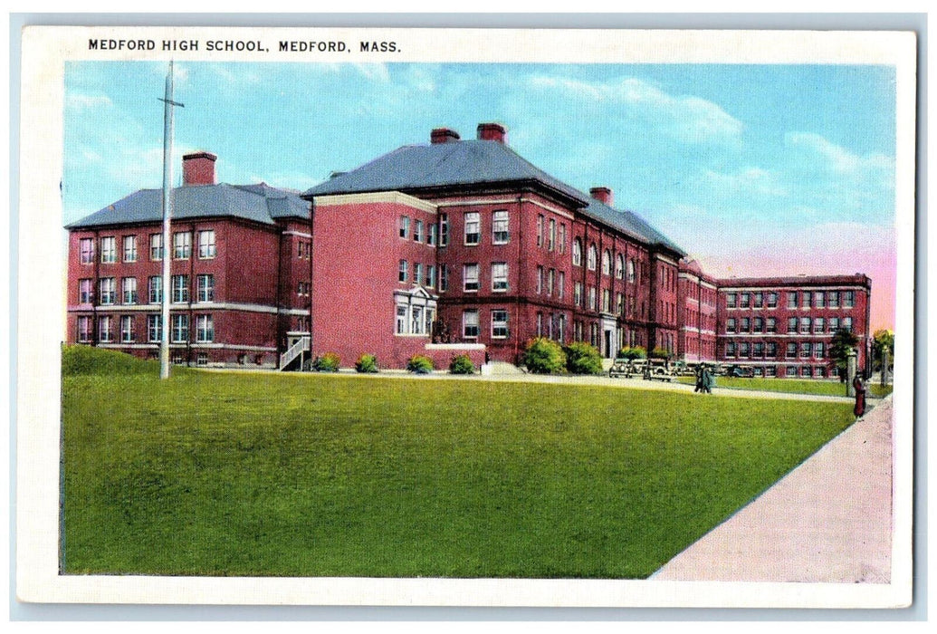 c1920's Medford High School Medford Massachusetts MA Unposted Postcard