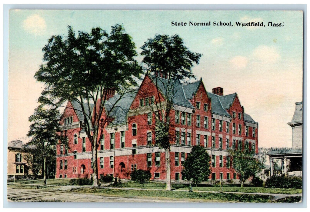c1910's State Normal School Building Westfield Massachusetts MA Antique Postcard
