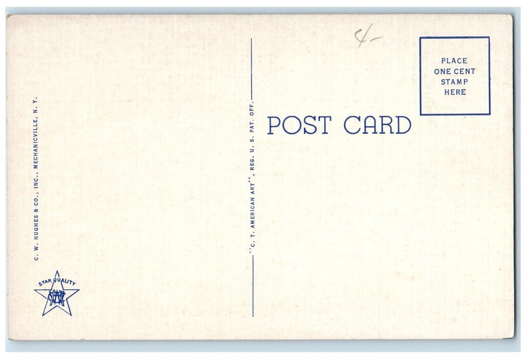 c1930's Womens Club Building Westfield Massachusetts MA Vintage Postcard