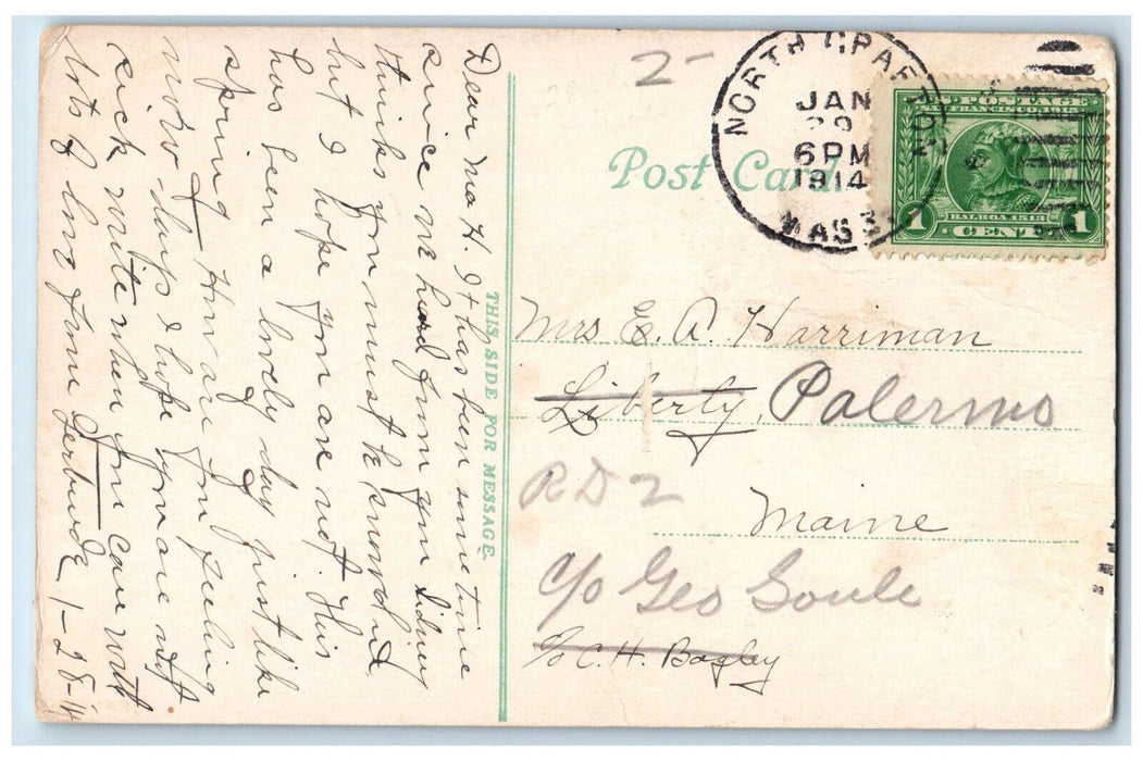 1914 Old Royal House Medford Massachusetts MA Antique Posted Postcard