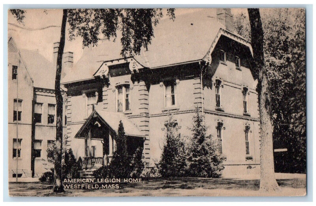 1947 American Legion Home Westfield Massachusetts MA Posted Vintage Postcard