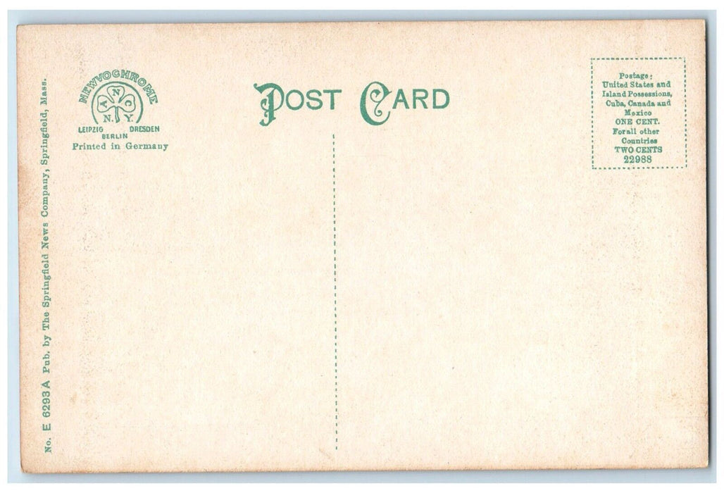 c1910's Church Of The Holy Trinity Westfield Massachusetts MA Antique Postcard