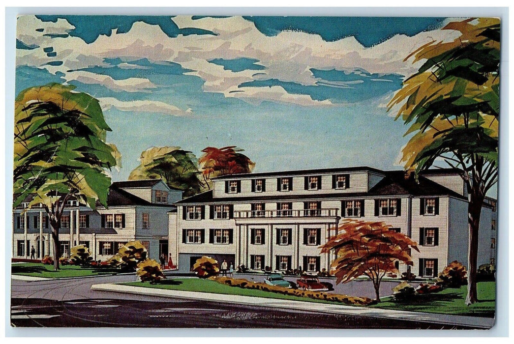 1966 The New Wing At Wellesley Inn Building Wellesley Massachusetts MA Postcard