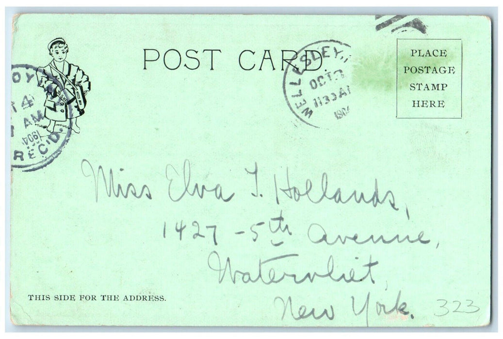 1906 Road In Grounds Wellesley College Wellesley Massachusetts MA Postcard