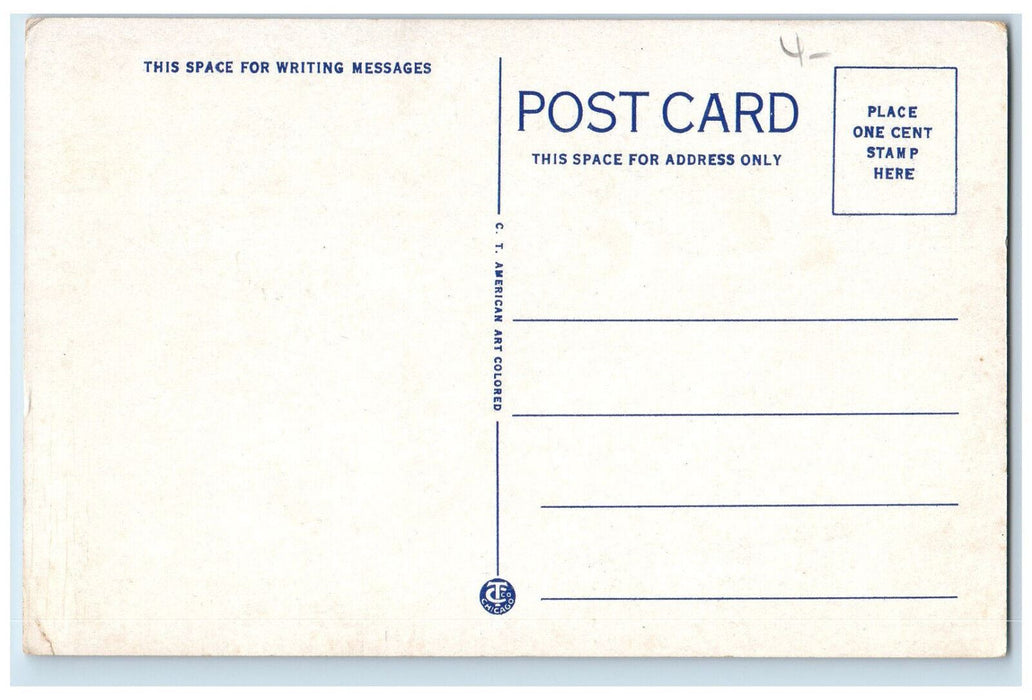 c1920's Public Library Side View Melrose Massachusetts MA Unposted Postcard