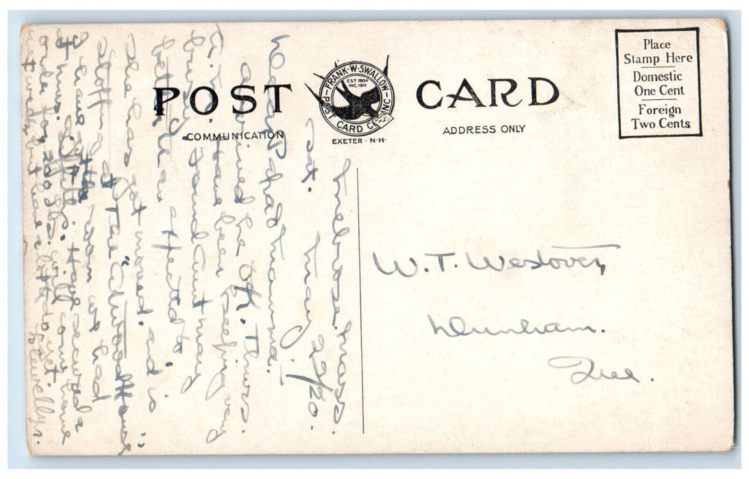 c1910 Masonic Temple Melrose Massachusetts MA Antique Posted Postcard