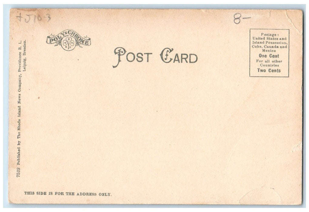 c1905 Looking Up Main Street Dirt Road Webster Massachusetts MA Antique Postcard
