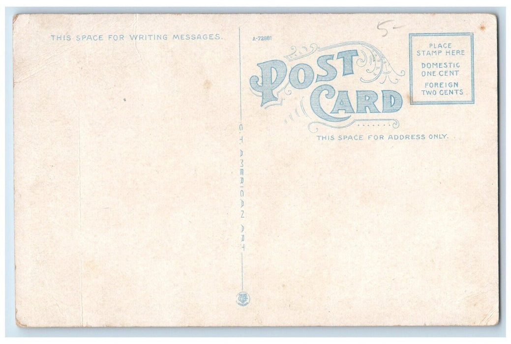 c1930's Barlett High School Webster Massachusetts MA Unposted Vintage Postcard