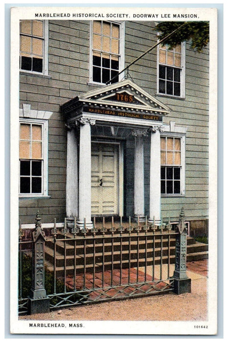 c1930's Marblehead Historical Society Marblehead Massachusetts MA Postcard