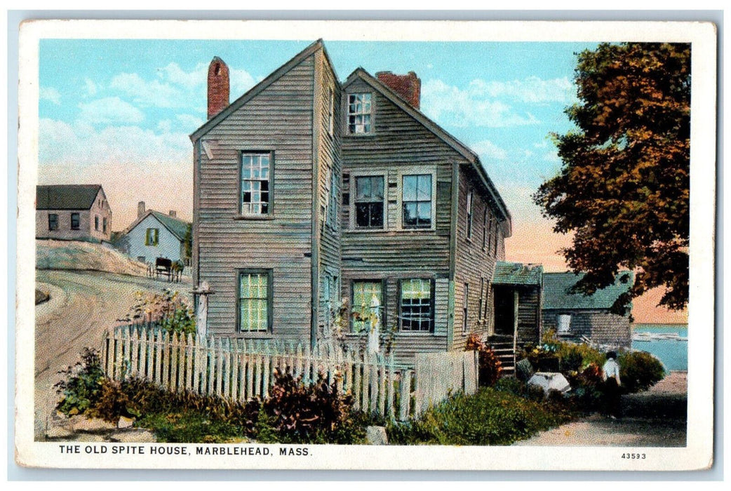 c1920's The Old Spite House Marblehead Massachusetts MA Unposted Postcard