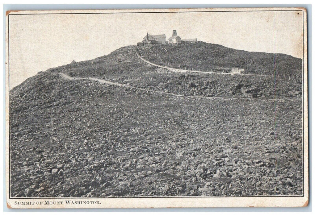 c1905 Summit Of Mount Washington New Hampshire NH Unposted Antique Postcard
