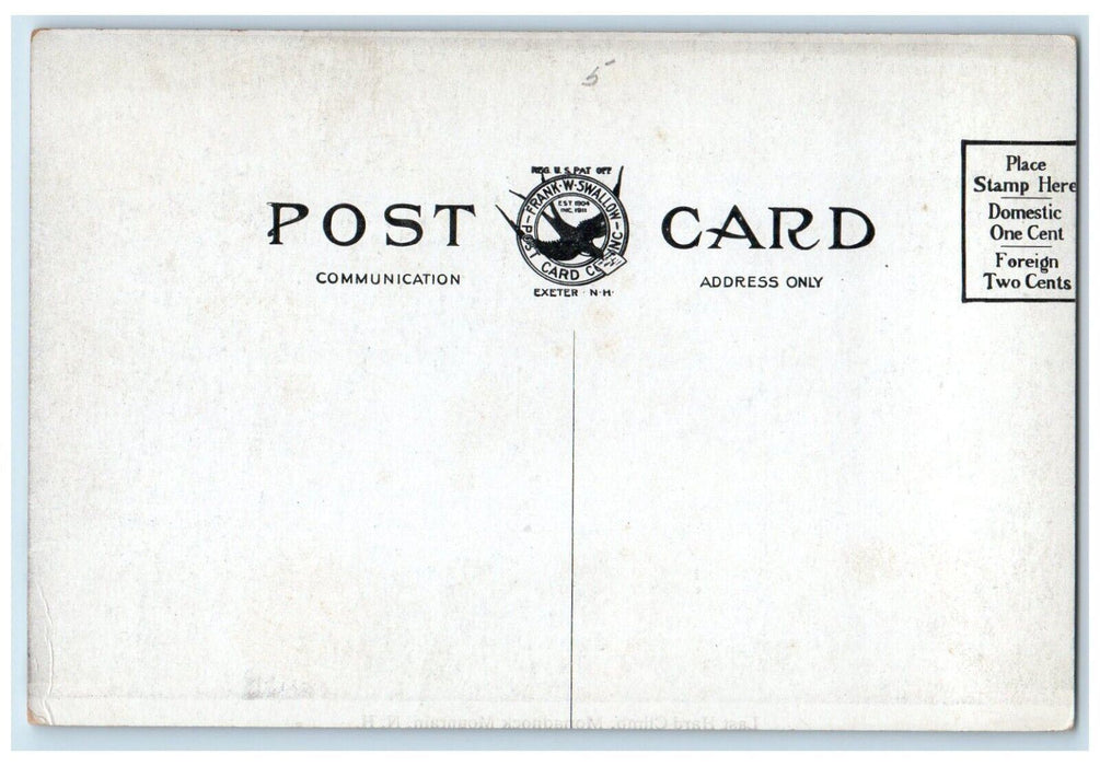 c1910's Last Hard Climb Monadnock Mountain New Hampshire NH Antique Postcard
