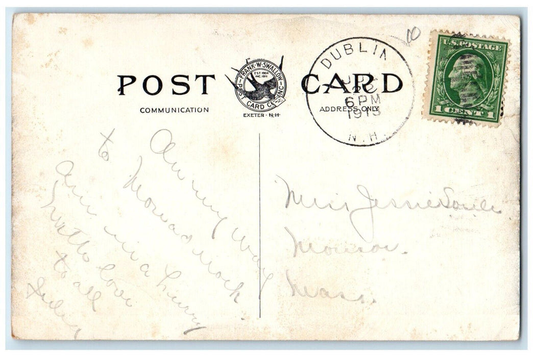 1913 Above The Spring Monadnock Mountain Dublin New Hampshire NH Postcard