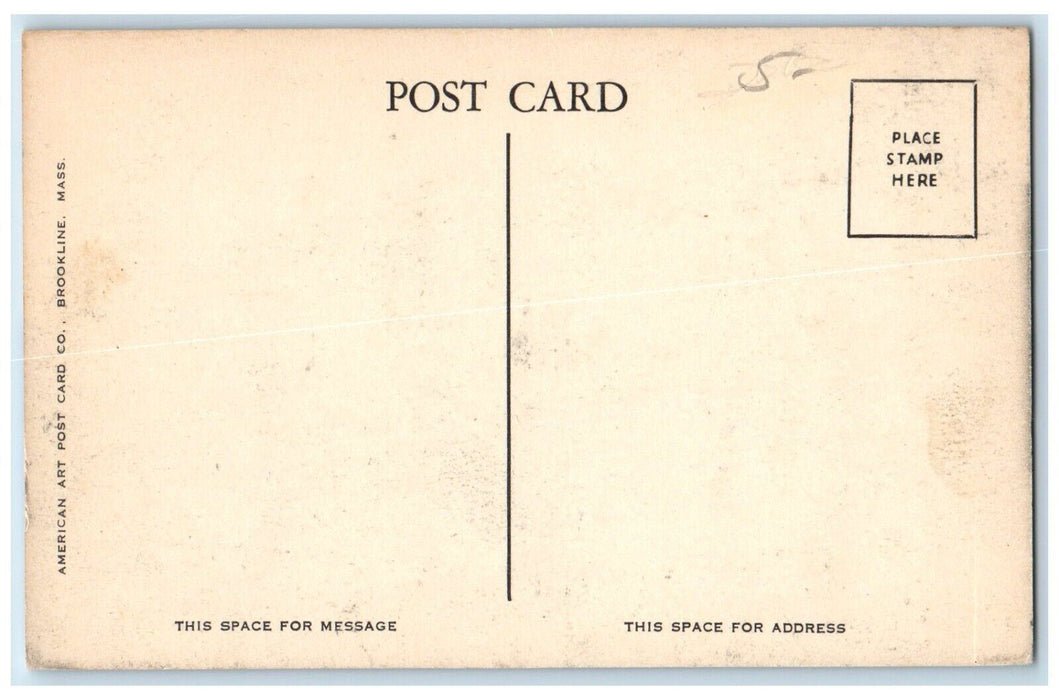 c1910's St. Mary's High School Building Milford Massachusetts MA Postcard