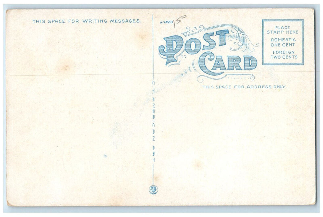 c1930's B & M Station from Central Square Lynn Massachusetts MA Postcard