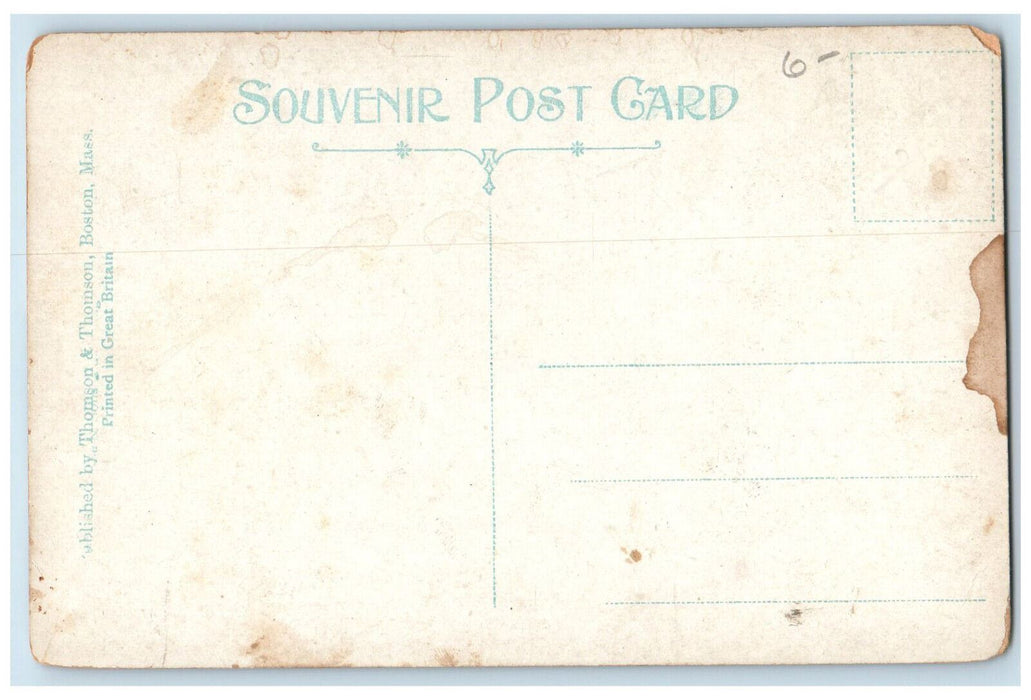 c1910 Entrance to Yacht Club Lynn Massachusetts MA Antique Unposted Postcard